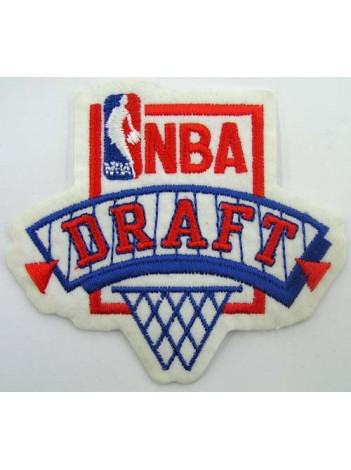 NBA BASKETBALL DRAFT LOGO IRON ON EMBROIDERED PATCH #02